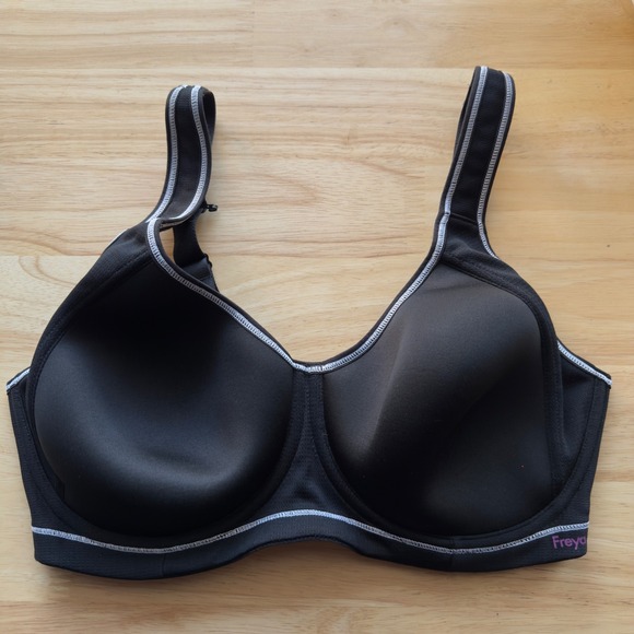Freya Other - Freya Active Women Sonic Sports Bra 34DD Black Underwire Padded gYM workout